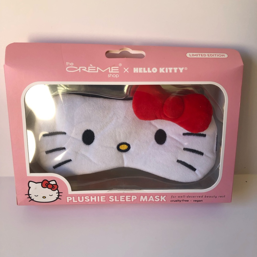 Plushie Sleep Mask - White and Red